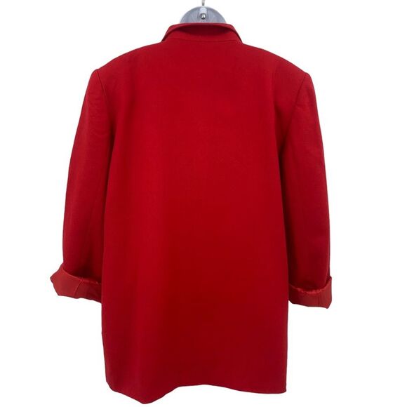 Sag Harbour 100% Wool Red Classic Blazer - Picture 6 of 12